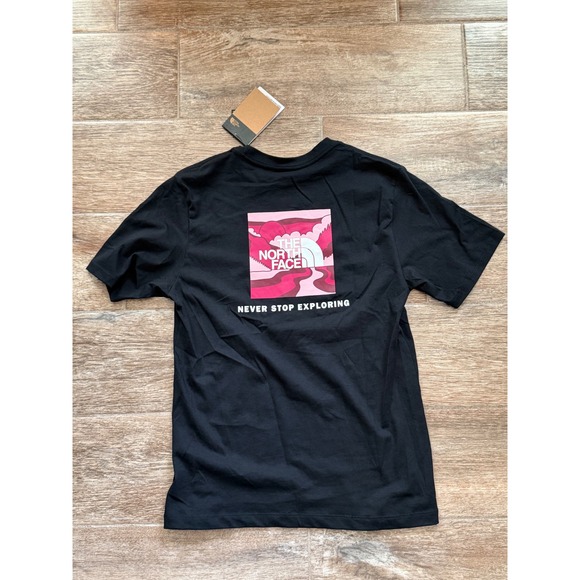 The North Face Womens Box NSE T Shirt Black Short Sleeve Crew Neck, Size S, NWT - Picture 8 of 8